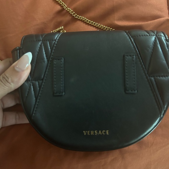 Versace Women's Black Virtus Belt Bag In Calfskin - Picture 3 of 6